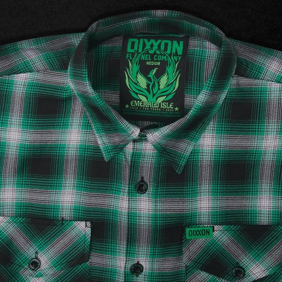 DIXXON Flannel EMERALD ISLE 10YR Flannel Shirt Men's M - Picture 2 of 11